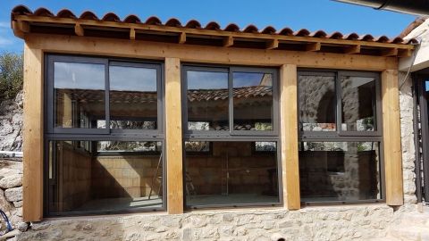 Façade bois - Atelier Du Bois menuiserie Aubenas Ardeche